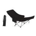 thumbnail image 4 of Silla reclinable de sillón plegable para acampar, con bolsa de transporte, silla reclinable ajustable de 4 engranajes para deportes de mochilero de patio Negro, 4 of 8