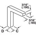 thumbnail image 2 of Corner Key, White Nylon (20-pack), 2 of 2