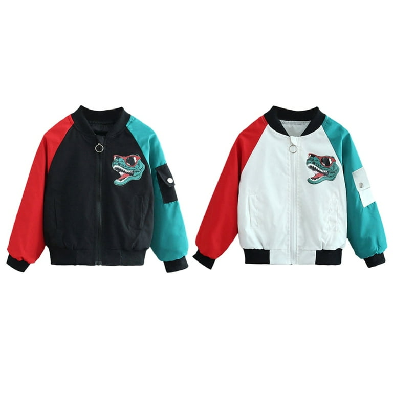 GYRATEDREAM Kids Baseball Jackets Boys Fit Varsity Jacket Casual