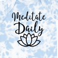 thumbnail image 4 of Inktastic Meditation Yoga Meditate Daily Resolution Boys or Girls Baby Bodysuit, 4 of 5