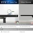 thumbnail image 5 of VIVO 2-Tier Electric 63" x 55" Corner Desk, Black Table Top, Black Frame, 5 of 9
