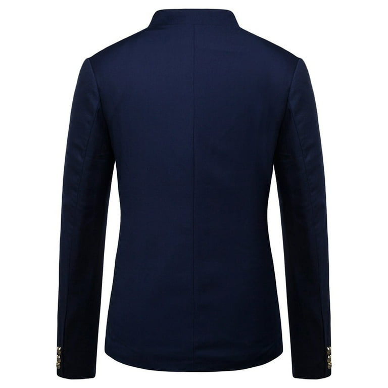 jjayotai Mens Tops Clearance Men's Casual Lightweight Suit Stand