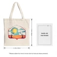 thumbnail image 3 of Stylish Canvas Tote Bag with Serene Desert Landscape Design - Perfect for Shopping Travel and Parties - Reusable & Multifunctional, 3 of 4