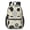 Geometric Flower and-1, variant on Geometric Flower and Dahlia Beige 17" School Backpacks for Teens,Waterproof Oxford Fabric,S-Shape Padded Straps for School,Travel,Hiking,Camping