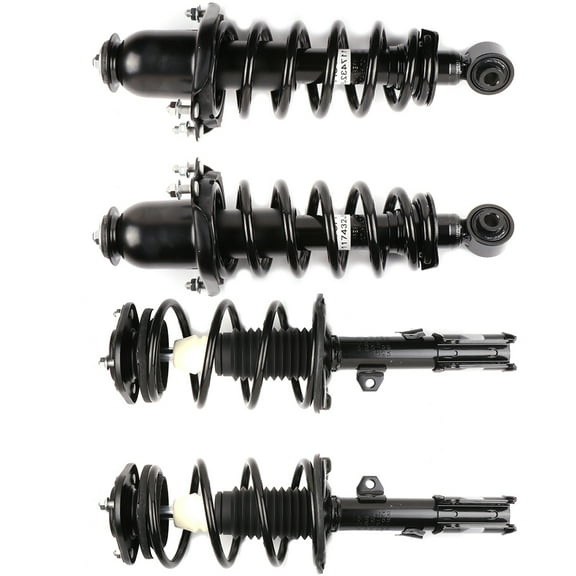SCITOO - Front and Rear Complete Strut & Coil Spring Assembly Fits 2005-2010 for Scion tC with 172391 172400L 172400R - Set of 4