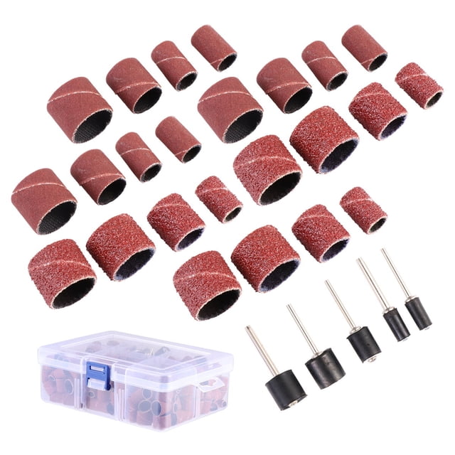 FUTUREORYY 388pcs Drum Sander Kit Sander Sleeves Synthetic Material Assorted Color for DIY