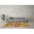 thumbnail image 3 of Ahgly Company Indoor Rectangle Abstract Brown Modern Area Rugs, 5' x 8', 3 of 4
