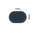 thumbnail image 3 of Vwrxbz Solid Color Leather Placemat Oval Oil-Proof Non-Slip Table Mat Reversible Insulation Pad for Western Dining, 3 of 9