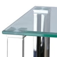 thumbnail image 3 of Cortesi Home Melissa Double Shelf Glass Console Table, 43", 3 of 6