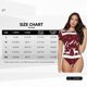 thumbnail image 5 of Balery Christmas Buffalo Plaid Body de cuello redondo de manga corta para mujer Tops de manga corta Tops básicos-Small, 5 of 7