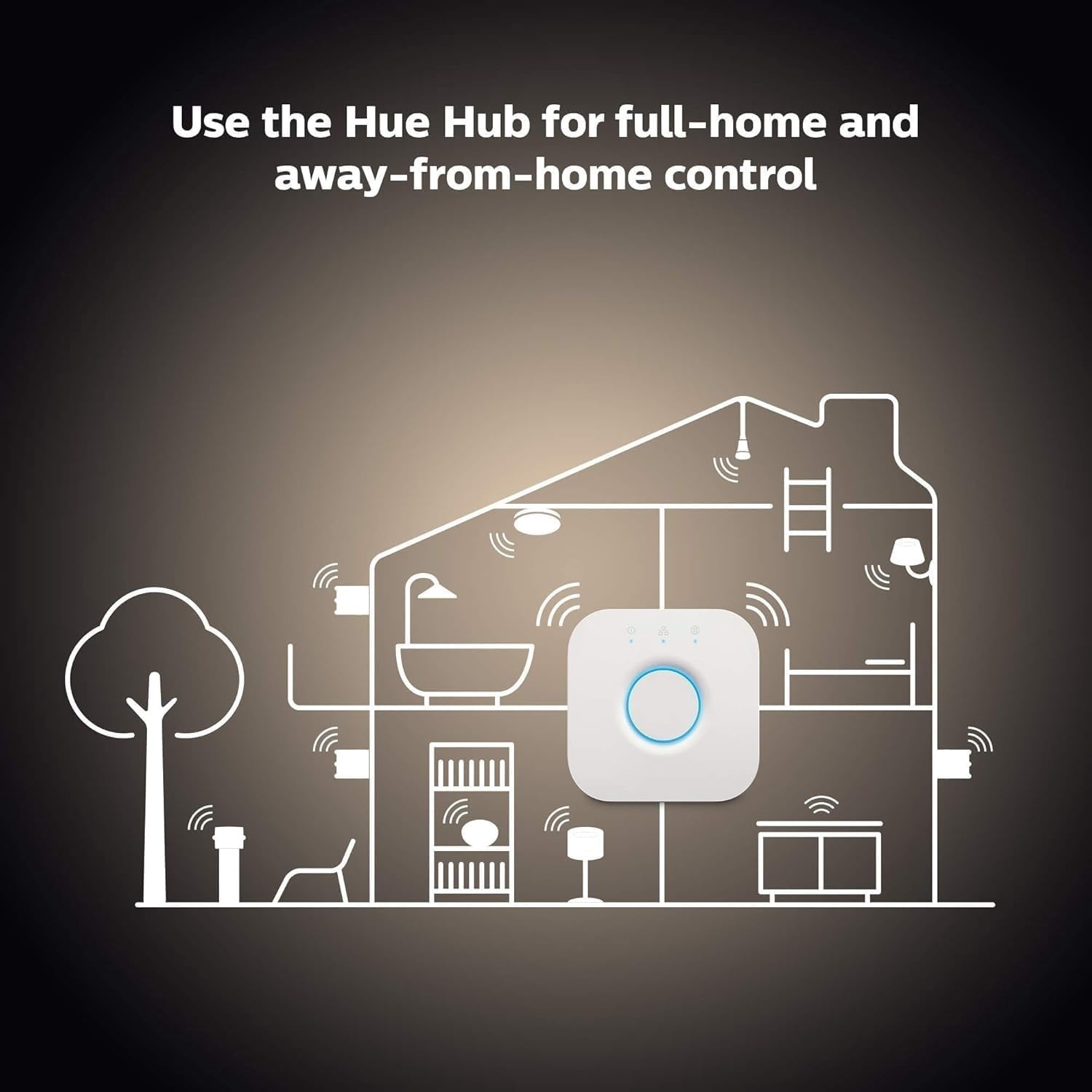 Smart 60W A19 LED Bulb - White Ambiance Warm-to-Cool White Light - 2 Pack - 800LM - E26 - Indoor - Control with Hue App - Works with Alexa, Google Assistant and Apple Homekit