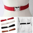 thumbnail image 3 of Women Stretch Narrow Waist Belt Elastic Belt Love Heart Metal Handmade M5L7 N8N7, 3 of 8