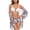 White, variant on Babysbule Swimsuits for Women Fashion Women Print Three Piece Split Swimsuit Show Waist Wire Free With Pad Solid Bikini Set