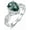 10, variant on 925 Sterling Silver Teardrop Natural Moss Agate Ring with CZ for Women infinity Promise Engagement Rings Jewelry for Wife Her