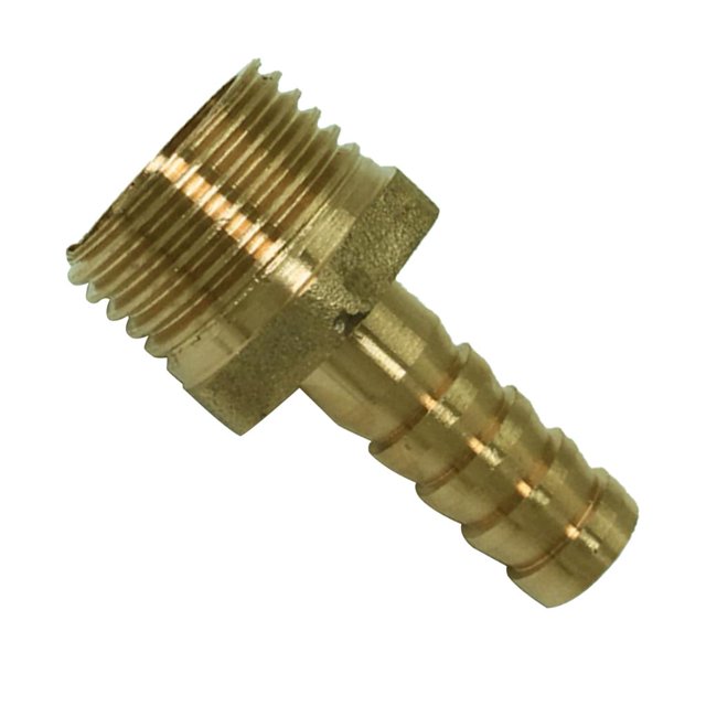 Adaptador de Conector de lengüeta de latón Baoblaze Conector acoplador de púas de tubo de 10 mm