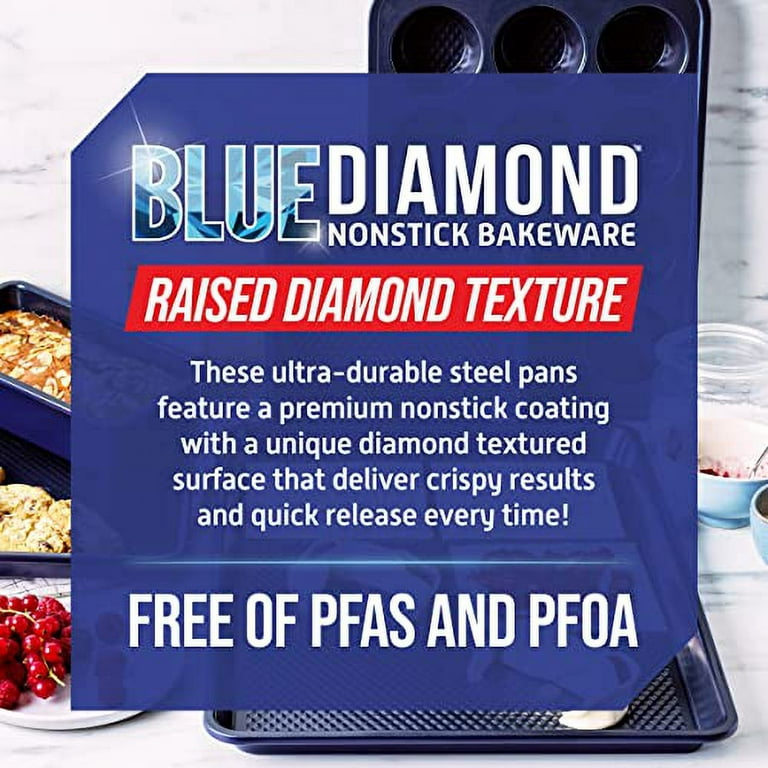 Blue Diamond Bakeware Diamond Infused Ceramic Nonstick, 18 x 13