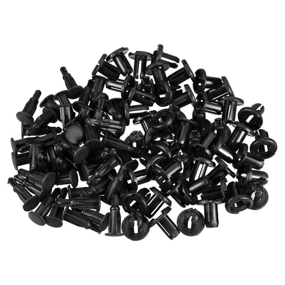 Unique Bargains 50 Pcs Push Type Retainer Clips No.0155309241 for Nissan 350Z 2003-2009 Plastic Black
