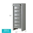 thumbnail image 3 of Glory Furniture Marilla 7-Drawers Bedroom Lingerie Chest in Silver Champagne, 3 of 8