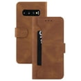 thumbnail image 2 of Allytech Wallet Case for Samsung Galaxy S10 (6.1 inch) ,Shockproof PU Leather Card Pocket Magnetic Clasp Flip Kickstand Card Slots Purse Phone Case Cover,Brown, 2 of 7