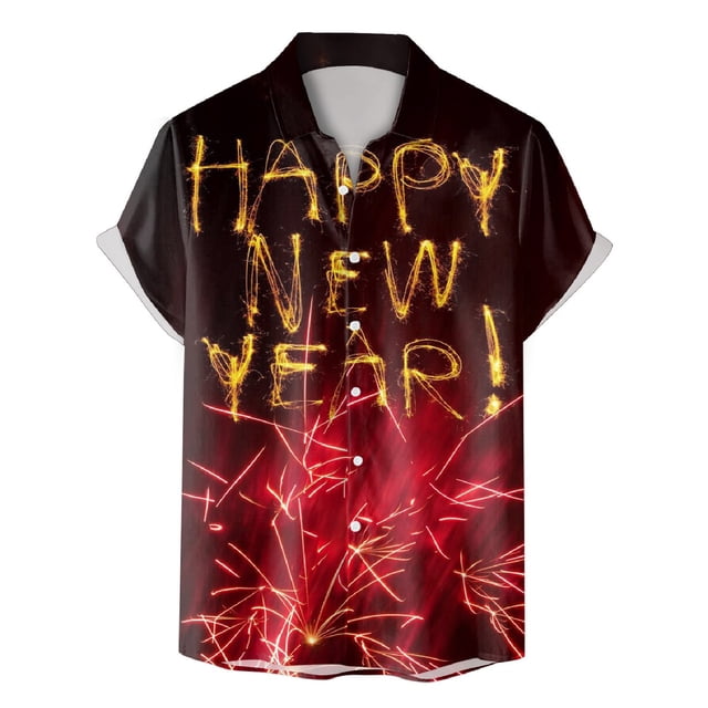 Wyzesi Chemise de Plage Homme Bleue Chemise Numérique Imprimée 3D à Boutons Col Rabattu Manches Courtes Graphique