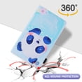thumbnail image 3 of Cartoon Pattern Case for 2021 Samsung Galaxy Tab A8 10.5" (SM-X200 /SM-X209) - Flip Lightweight Wallet Case with Stand /Card Holders, Protective Leather Fold Stand Cute Cover (Panda), 3 of 6