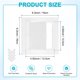 thumbnail image 3 of Uxcell 1-Pack Panel de Acceso para Paneles de Yeso, 4.9x4.9" Cubierta de Agujero de Pared Adhesiva de Plástico [Blanco, Cuadrado], 3 of 7