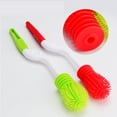 thumbnail image 1 of OULII Multifunctional Cleaning Brush for Baby Care with Rotating Feature Red 1Pcs, 1 of 6