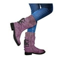 thumbnail image 5 of kamemir Snow Boots for Women Womens Warm Lined Winter Snow Boots Waterproof Ankle Boots Outdoor Booties Comfortable Shoes for Women(Purple,6.5), 5 of 6