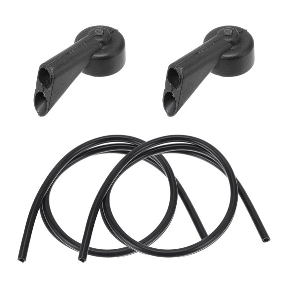 Kit de Boquillas de Lavaparabrisas Unique Bargains para Audi A1 2010-2018, Boquillas de Rociado de Parabrisas, Jet de Rociado de Limpiaparabrisas No. 8E9955985, 2 Pcs 1 Metro de Manguera