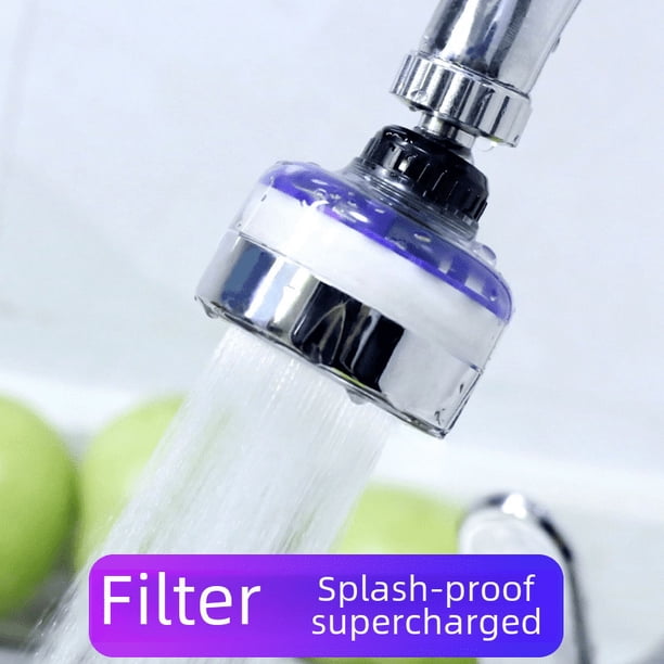 Boquilla para grifo con filtro, cabezal para salpicaduras, filtro de cocina, purificador de agua, lavado, ahorro de agua, ducha