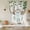 White Green, variant on Spring Forest Animals Tie Up Curtains for Windows, Adjustable Balloon Window Shades, Floral Botanical Trees Kitchen Window Treatments Adjustable Roll Up Curtain for Basement/Nursery 52"x45"