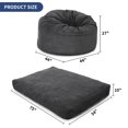 thumbnail image 3 of Huloretions Convertible Beanbag Chair,Bean Bag Chair Bed, Corduroy Giant Bean Bag Bed from Chair to Mattress, Large Floor Sofa Couch Bed,Convertible Chair Folds with Washable Cover,Variable Shape from, 3 of 8