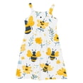 thumbnail image 2 of FAHXNVB Cami Midi Dresses for Girls Casual Crewneck Spaghetti Straps A Line Tiered Flowy Sundress Summer Fashion Cozy Graphic Print Beach Vacation Dresses 2-12 Years, 2 of 7