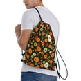 thumbnail image 3 of Drawstring Backpack - Harvest Pumpkins Splash Proof Small Drawstring Gym Bag for Women Men, Cinch Sports String Bag Backpack for Travel Swimming Beach, 3 of 8