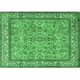 thumbnail image 1 of Ahgly Company Indoor Rectangle Persian Emerald Green Traditional Area Rugs, 7' x 9', 1 of 4
