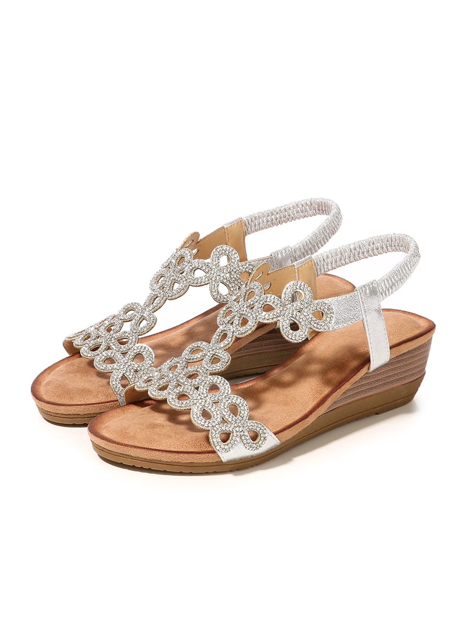 low heel wedge sandals comfortable