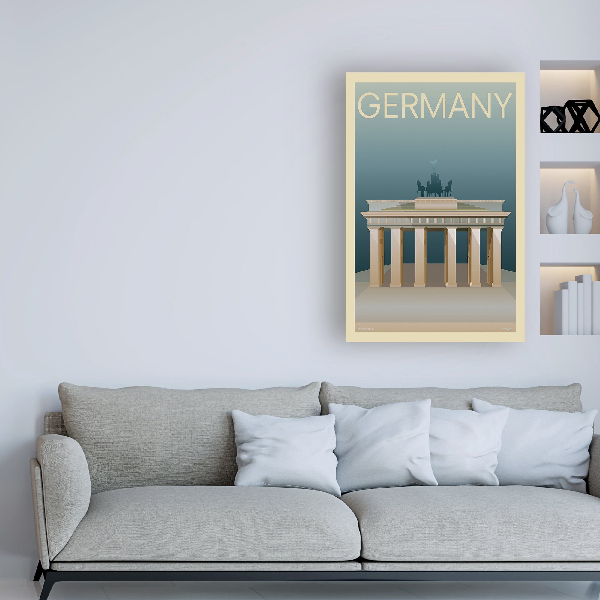 Trademark Fine Art 'Germany Poster' Canvas Art by Incado