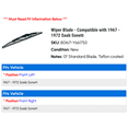thumbnail image 2 of Wiper Blade - Compatible with 1967 - 1972 Saab Sonett 1968 1969 1970 1971, 2 of 2