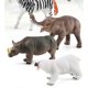 thumbnail image 4 of Mini animales salvajes de plástico, modelos de juguetes, kit de figuras de animales realistas de la jungla, 4 of 5