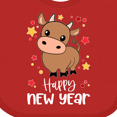 thumbnail image 4 of Inktastic Happy New Year Cute Ox Boys or Girls Baby Bib, 4 of 4