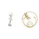thumbnail image 1 of Figura decorativa moderna de una bailarina con bola de cristal, ideal para dormitorio, chimenea, oficina, entrada, pasillo, sala de estar o escritorio, 1 of 8