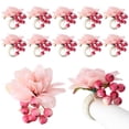 thumbnail image 4 of Napkin Button Simple Simulation Flower Ring Artificial Flowers Garland Christmas Decoration For Birthday Party Buckle, 4 of 19
