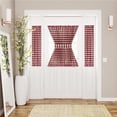 thumbnail image 1 of 25 x 40 in. Polyester Light Filtering Rod Pocket Buffalo Check Curtain Panel, Burgundy, 1 of 1