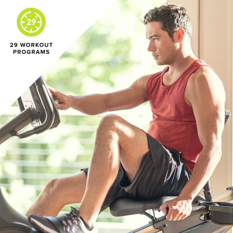 Schwinn 270 Recumbent Exercise Bike with Explore the World Compatibility