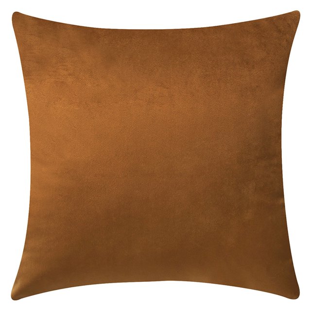 Coofit Housse de Coussin en Velours Simple Mode Confortable Taie d'Oreiller Carrée