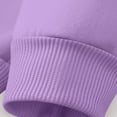 thumbnail image 3 of ATOGUTA Sweatshirt Girl Kids Casual Long Sleeve Loose Valentine's Day Tops Comfy Lightweight Pullovers Size 2T-12, Purple, 3 of 5