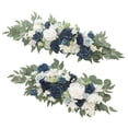 thumbnail image 4 of 2 piezas artificiales hechas a mano, guirnalda colgante, guirnalda , arco de fondo, flor para pared de arco, decoración del Azul BLESIY botín de arco de boda, 4 of 6