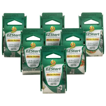 Duck EZ Start Packing Tape, 1.88 in. x 22.2 yd., Clear, 6-Count