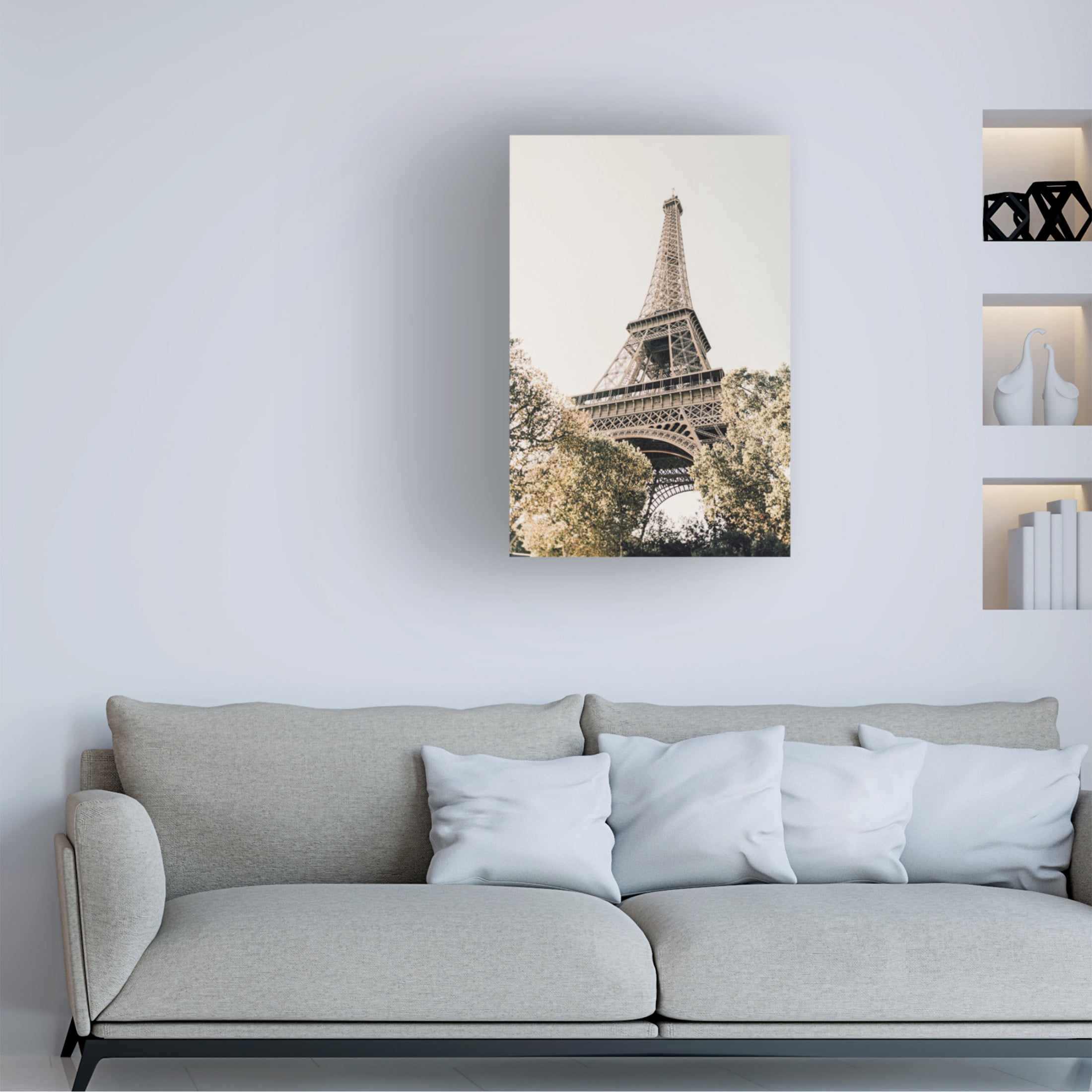 Canvas Wall Art - Krista Broadway 'Paris' Wall Art for Living Room, Bedroom, or Office Décor by Trademark Fine Art - 12 x 19 Inches