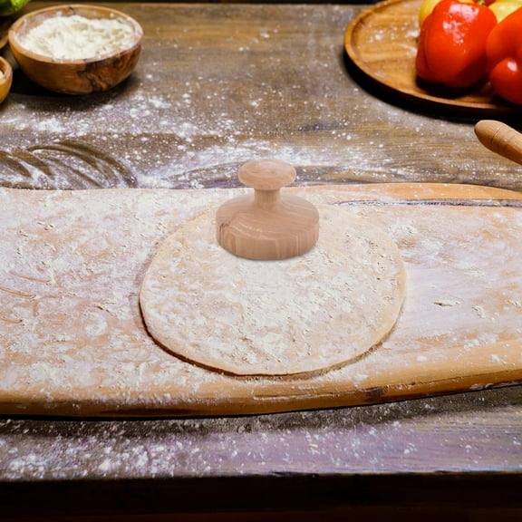 FRCOLOR Tortilla Press Maker Wooden Dough Presser Tool Large Maker Dumpling Wrapper Mold For Homemade Tortilla Taco Dough Press